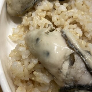 牡蠣玄米メシ！絶品です！